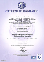 Vaibhav Certificates